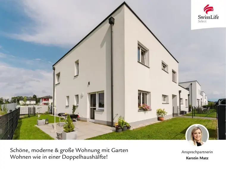Bezirksgrenze VB/GM | Sonniger 4-Zimmer-Wohntraum mit Garten | 2 KFZ-Abstellplätze