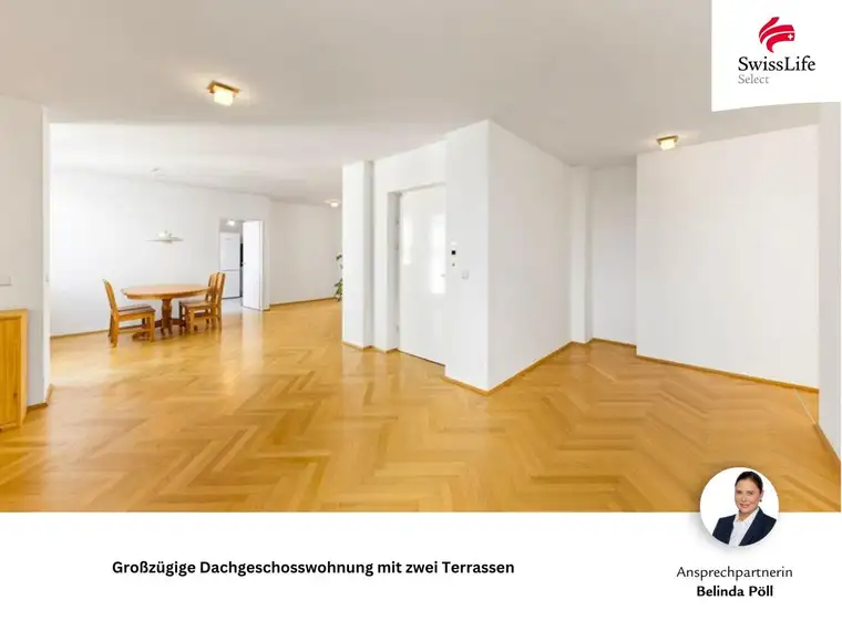 4 Zimmer Dachgeschosswohnung mit 2 Terrassen | Mit dem Lift direkt in die Wohnung