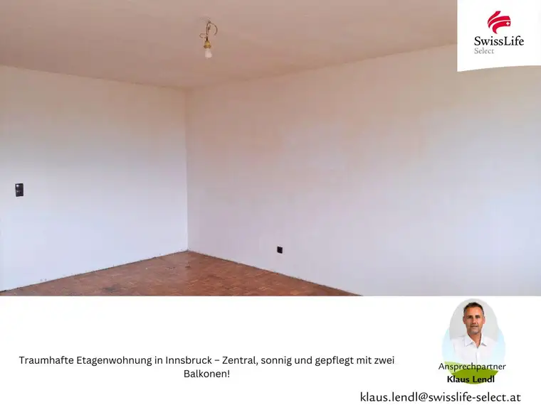 Traumhafte Etagenwohnung in Innsbruck – Zentral, sonnig und gepflegt mit zwei Balkonen!