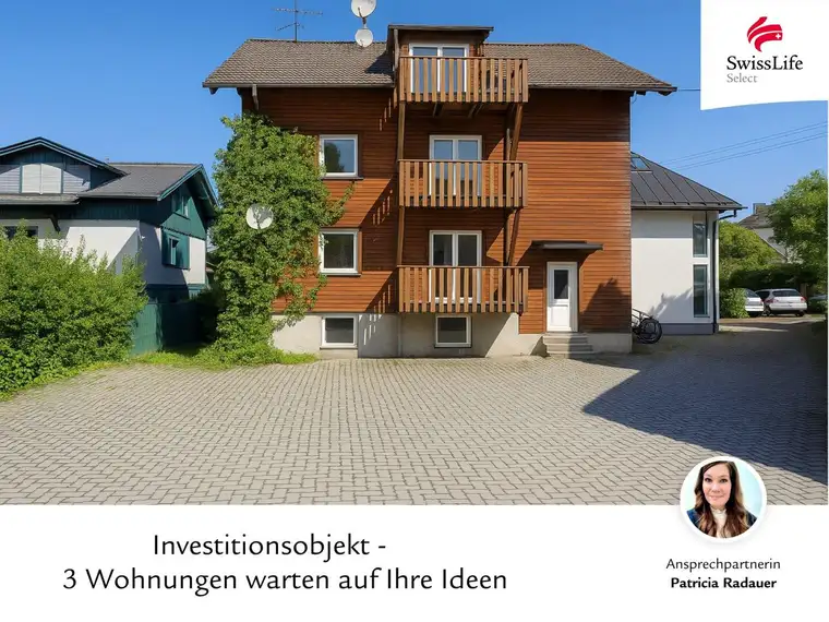 Günstiger Einstieg für Investoren - 3 Wohnungen in einem Haus mit Parkplätzen | Sanierungsobjekt