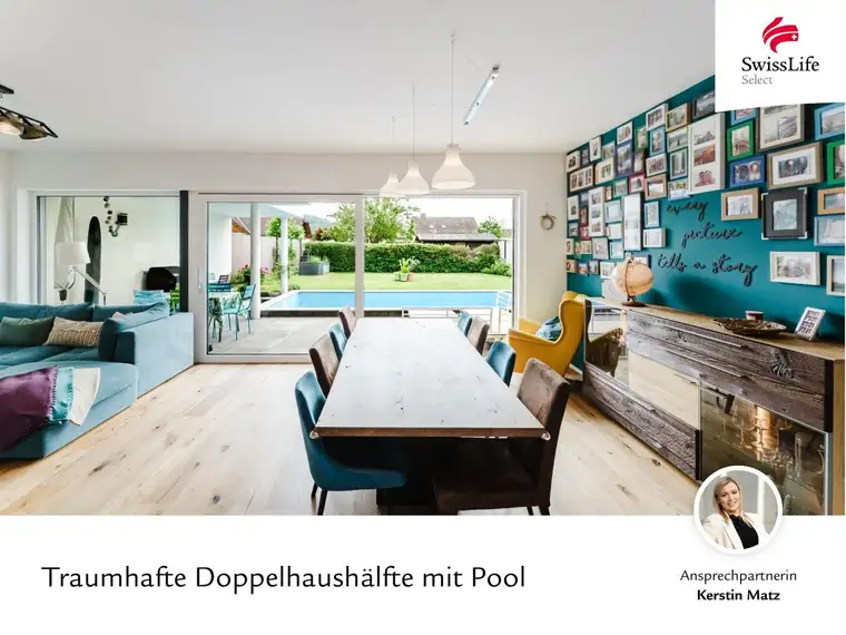 Modernes Wohnjuwel in Pucking | Traumhafte Doppelhaushälfte mit Pool