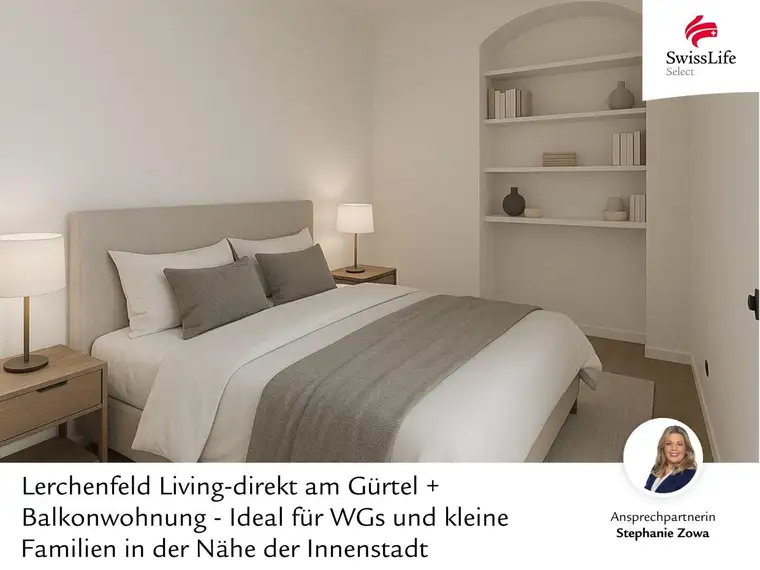 + Lerchenfeld Living-direkt am Gürtel + Balkonwohnung - Ideal für WGs und kleine Familien in der Nähe der Innenstadt
