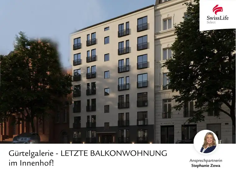 Gürtelgalerie - LETZTE BALKONWOHNUNG im Innenhof!