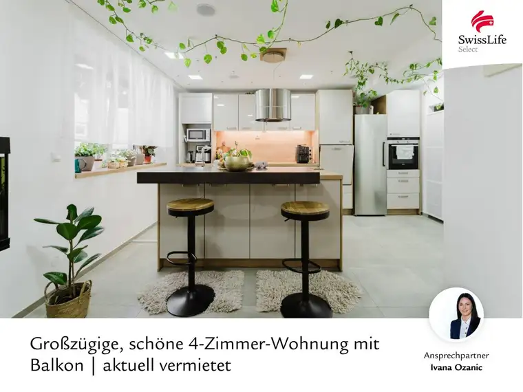 Großzügige, schöne 4-Zimmer-Wohnung mit Balkon | aktuell vermietet