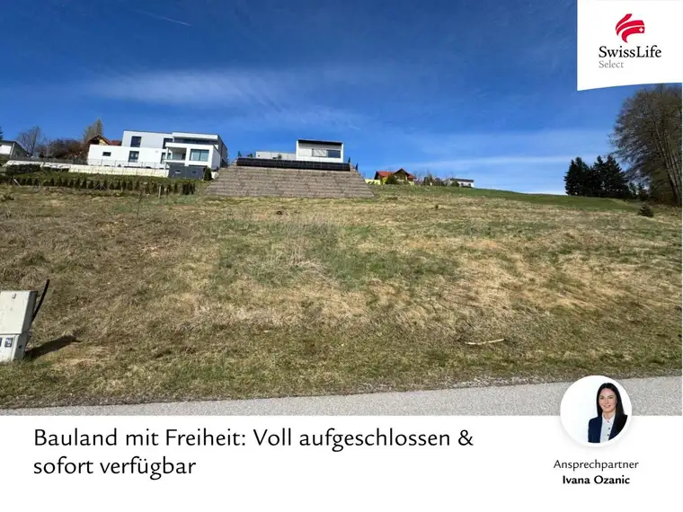 Bauland mit Freiheit: Voll aufgeschlossen &amp; sofort verfügbar