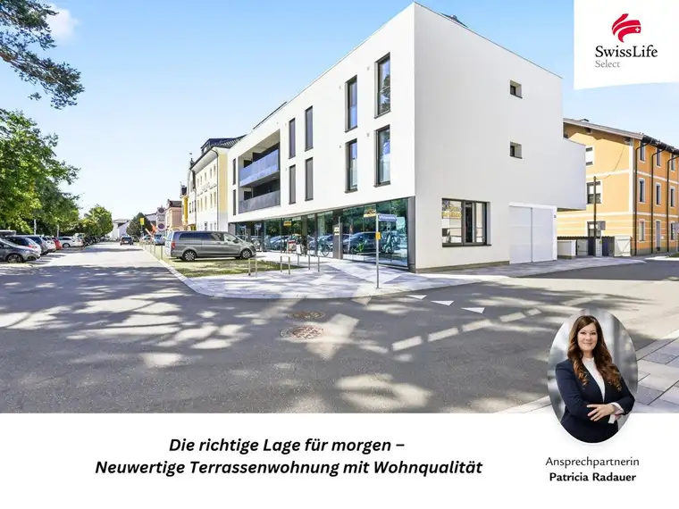 Wohnkomfort pur: Neuwertige 2- oder 3-Zimmer-Wohnung mit West-Eckterrasse &amp; Stellplatz