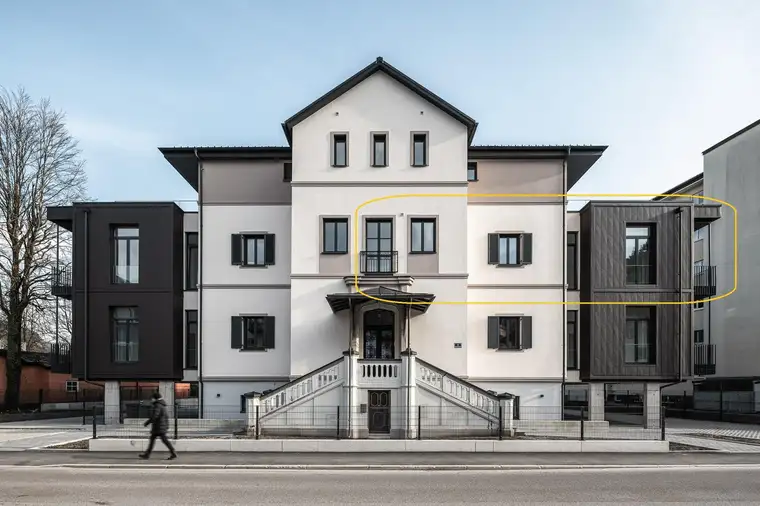 DIREKT BEIM KURPARK! 2-Zimmer-Wohnung mit Balkon in historischer Villa! PROVISIONSFREI &amp; ERSTBEZUG!
