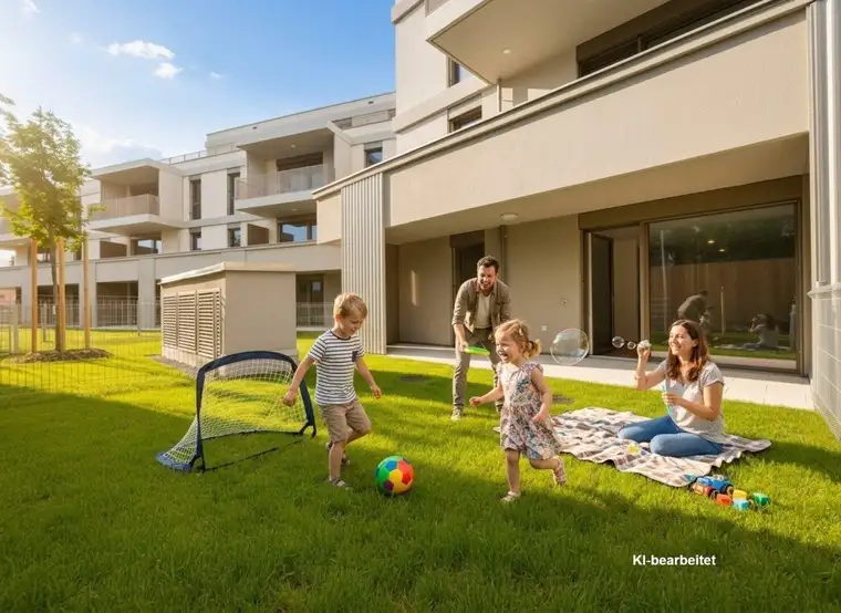 FLORIANI – Quartier am Tullnerfeld - Großzügige 3 Zimmer Gartenwohnung mit vielen Extras - West Ausrichtung - Bahnhof in der Nähe - Provisionsfrei