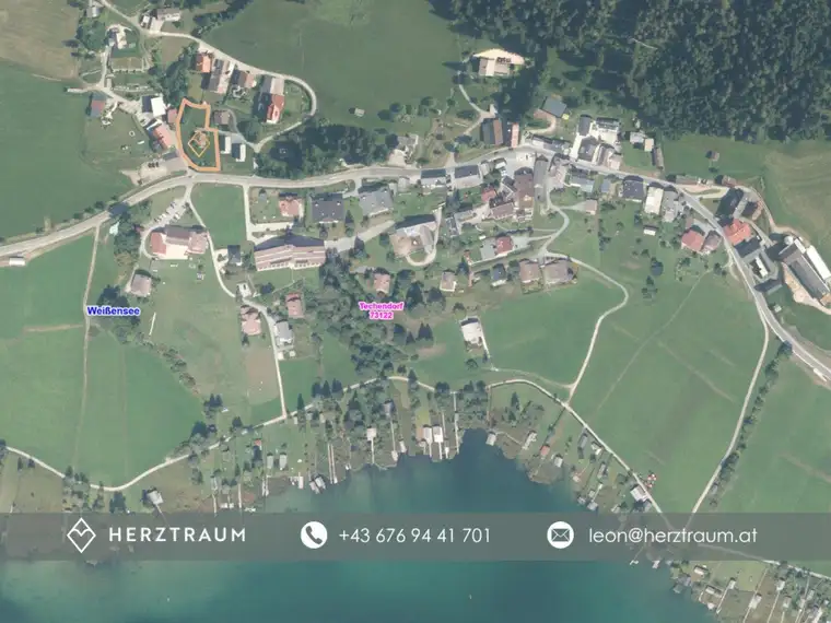 Traumhaftes Baugrundstück 864m² - mit Seeblick &amp; Seezugang am Weißensee