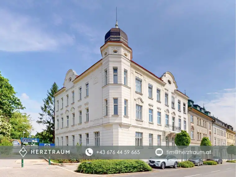 Altbaujuwel mit 77,66 m² – Sanierungsbedürftige Erkerwohnung mit Süd-Ausrichtung &amp; Weitblick in Döbling