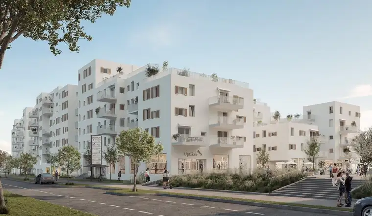 RIVUS VIVERE, Terrassenbüro: Vielseitige Gewerbefläche im Edelrohbau - provisionsfrei vom Bauträger