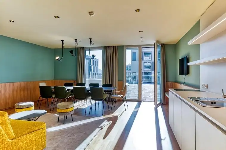 Top 358 -3 Zimmer ERSTBEZUG mit Freiflächen/CITY FERNBLICK - mit Fitness-Club im Haus!
