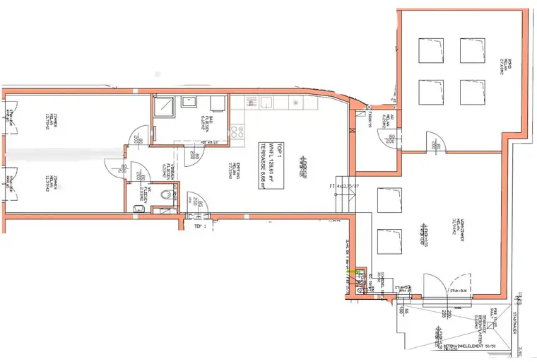 126m² Bürofläche mit Terrasse in 2100 Korneuburg