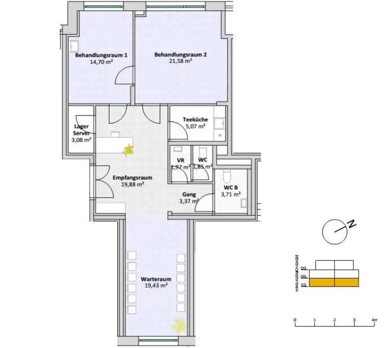 Perfekte Praxisfläche in Gänserndorf: 94 m² für Ihre beruflichen Träume - PROVISIONSFREI!
