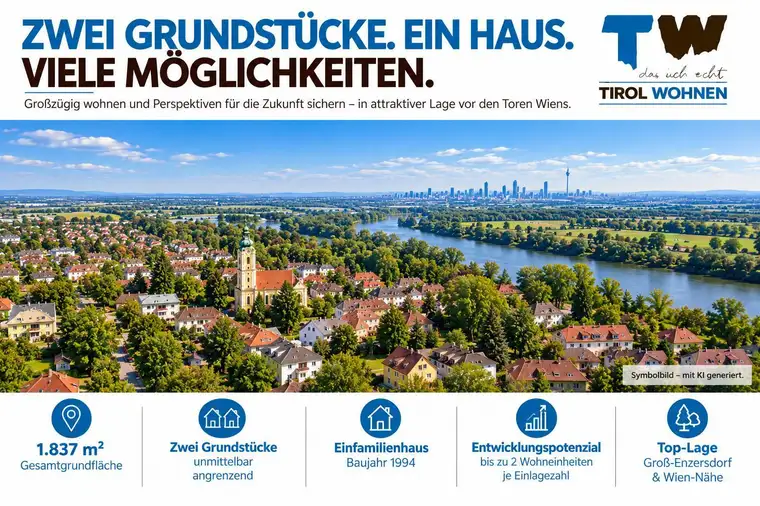 ZWEI GRUNDSTÜCKE. EIN HAUS. VIELE MÖGLICHKEITEN.