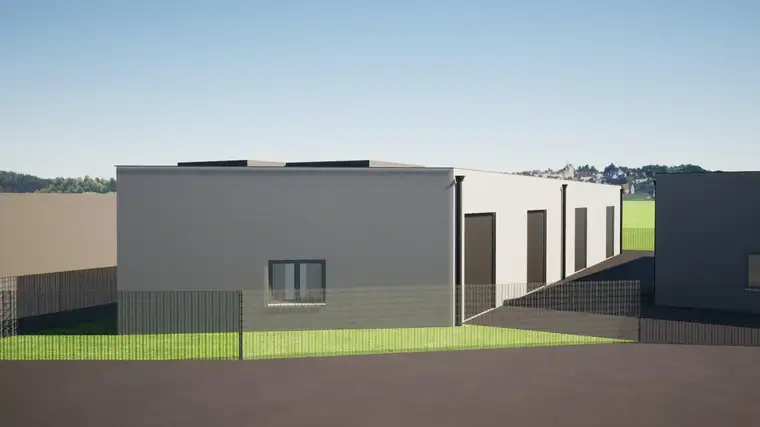 Top moderne Gewerbehalle in Massivbauweise mit elektrischem Tor und 5,20 Deckenhöhe.