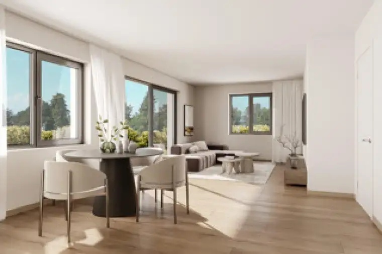 Blick auf den Irrsee! Moderne 3 Zimmer Wohnung mit großem Garten und Südbalkon