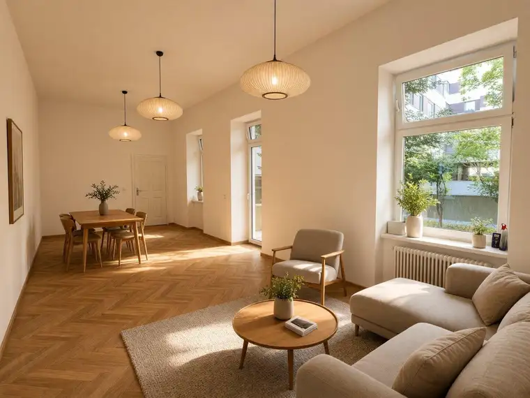 Gartenglück in Wien: Sanierte 3-Zimmer-Wohnung mit privater Grünoase