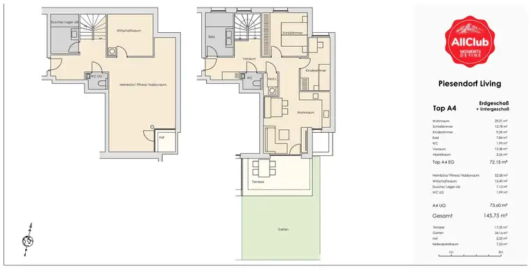 PREISHIT: Großzügige 4-Zimmer Gartenwohnung mit Extrafläche (Top A4)