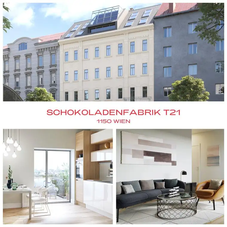 DIE SCHOKOLADENFABRIK - 3 Zimmer Balkonwohnung in Fußgängerzone/Hoflage