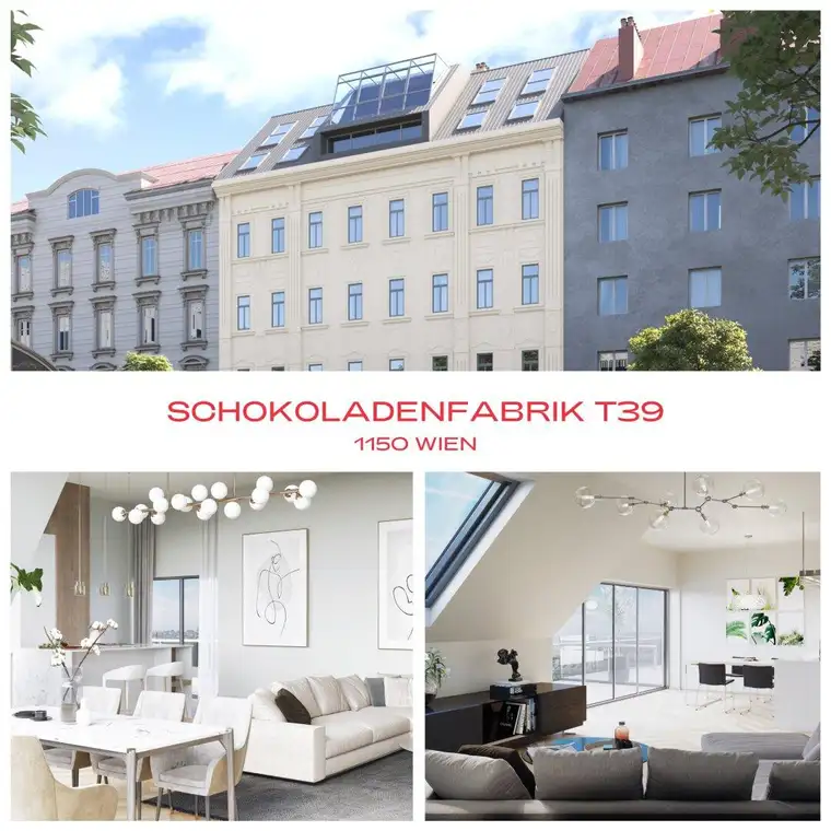 DIE SCHOKOLADENFABRIK - 4 Zimmer DG Wohnung mit südseitiger Terrasse/Balkon