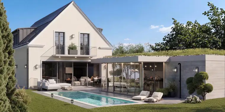 LUXUSVILLA MIT POOL, LIFT &amp; WELLNESS - Zeitlose Architektur für höchste Ansprüche | Fertigstellung Herbst 2026