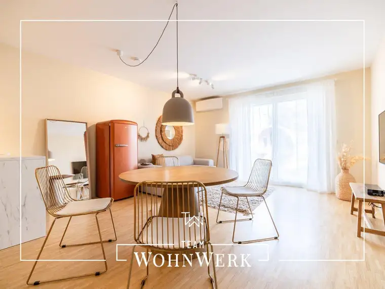 Exklusive 2-Zimmer-Wohnung | 60m² Terrasse mit Garten &amp; Sauna | TG vorhanden