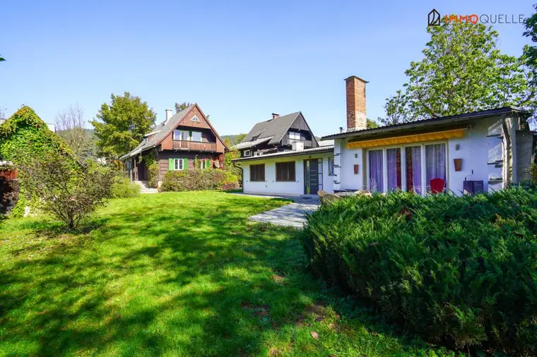 Natur trifft Lage - Einfamilienhaus mit Bungalow, Terrasse, großzügigem Garten und Gartenhütte in Velden am Wörthersee