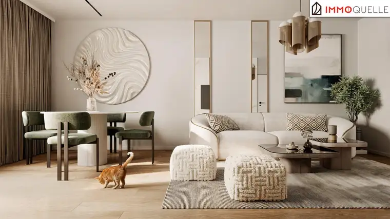 Raum zum Leben. Ruhe zum Ankommen. Frisch sanierte 3-Zimmer-Wohnung mit Loggia in stadtnaher Grünruhelage!