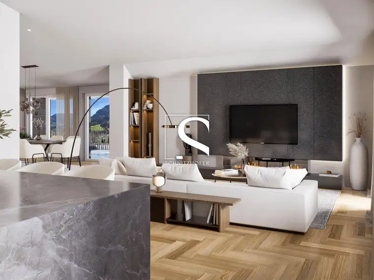 DAS PENTHOUSE - DAS SONN.VEIT | Letzte Einheit im Projekt | 360°-Ausblick. 4-Meter Raumhöhe. Barrierefrei &amp; Tiefgarage.