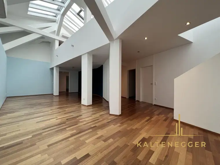 Außergewöhnliches DG-Büro am Nußdorfer Platz - mit Terrasse - mit STAFFELMIETE 6 € / m² am Beginn