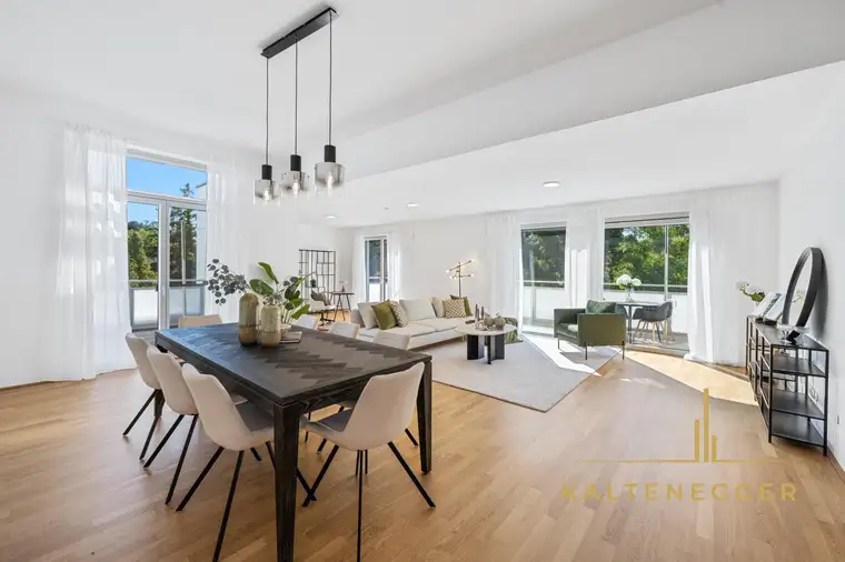 5 Zimmer Penthouse mit 4 Terrassen und Garage in Hietzing – ohne Dachschrägen