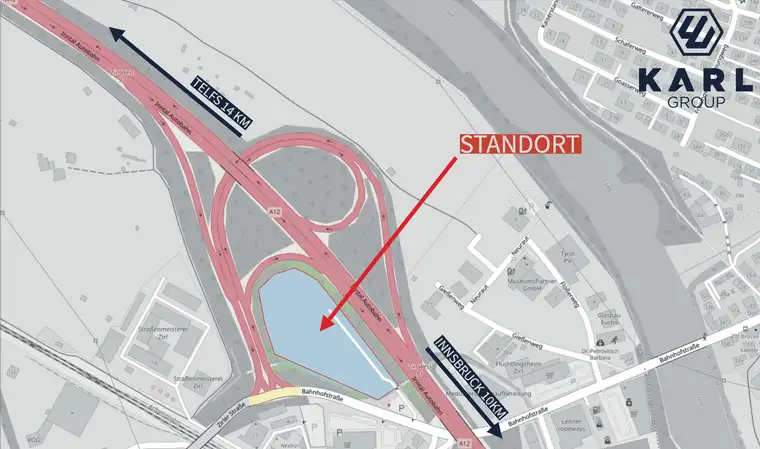 Zirl: 18.000 m² Gewerbegrund auf Baurechtsbasis