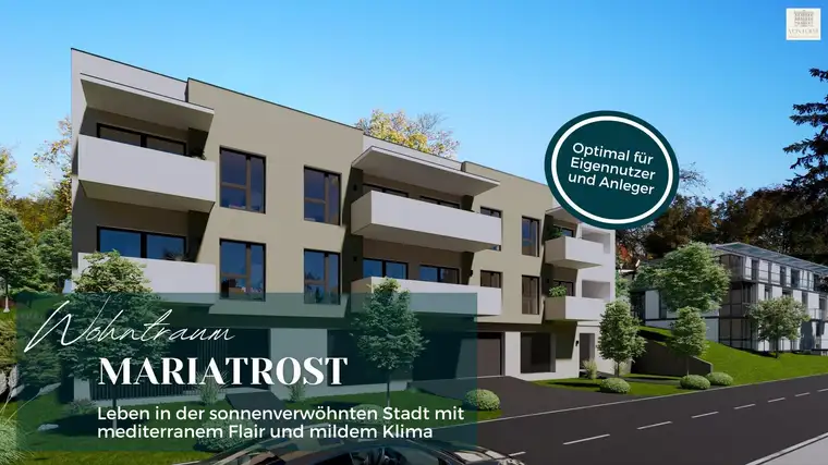 ANLAGE-HIT in zentraler Lage Nähe Hilmteich, LKH und Universität Graz I Erstbezug-Wohnung mit Balkon I 2 Zimmer I smarter Grundriss