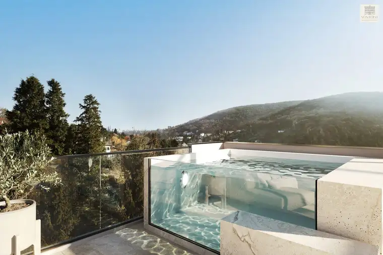 EXKLUSIVE NEUBAU-VILLA am Ölberg mit traumhaftem Fernblick zum Stift Klosterneuburg - BEZUGSFERTIG