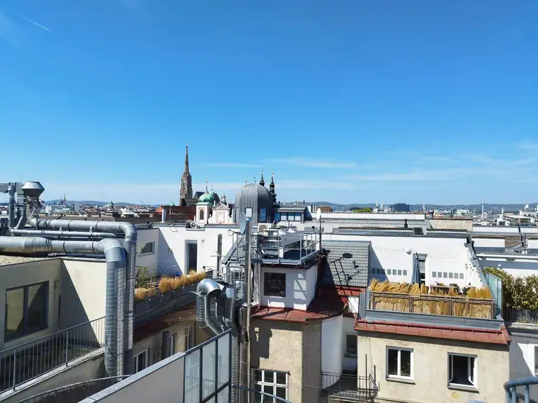Über den Dächern Wiens muss die Freiheit grenzenlos sein. Ruhige 3 Zimmer - DG Wohnung mit Wienblick im Dritten -Erstbezug, provisionsfrei