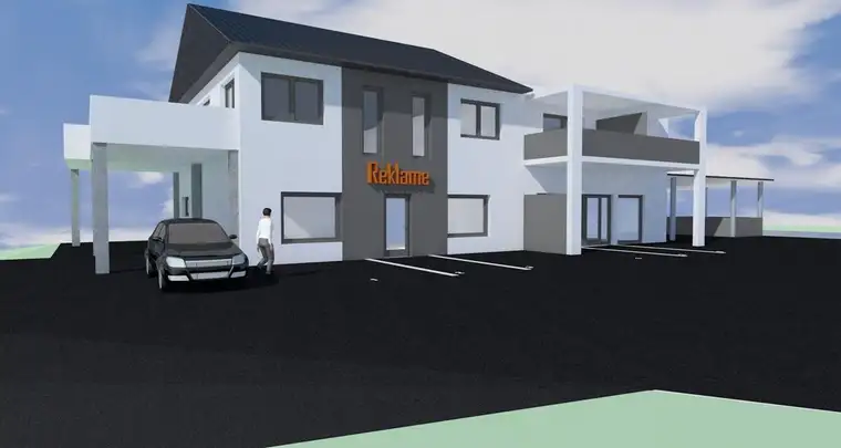 Helle, klimatisierte Büro-/Verkaufs- oder Gastronomiefläche mit Parkplätzen in Preding!