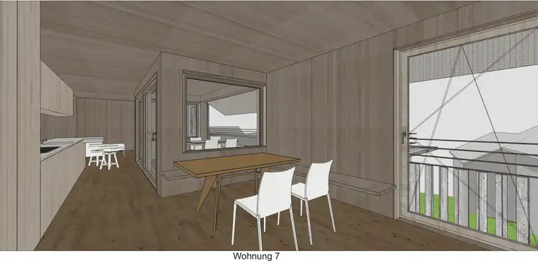 4-Zimmer Penthouse Whg, Hochwertiger Holzbau in Hanglage, Top 7