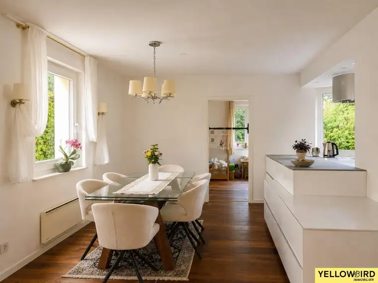 Hochwertig möblierte 4-Zimmer-Wohnung mit Loggia, Klimaanlage und Gartenzugang in Ruhelage des 13. Bezirks