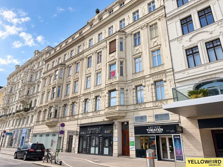 Repräsentatives 5-Zimmer-Altbaubüro mit beeindruckender Raumhöhe, großzügigen Räumen, Klimaanlage und Top-Standort am Naschmarkt