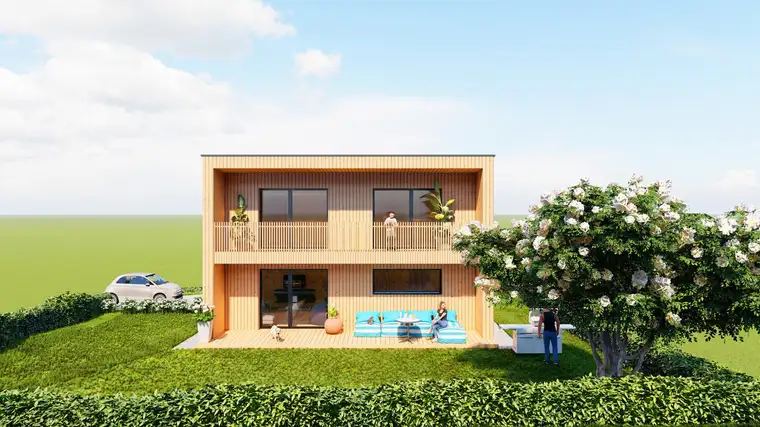 004 Haus Zwickenberg Wohnen im Grünen - hochwertiges Holzhaus mit Wohlfühlfaktor und sonnigen Garten