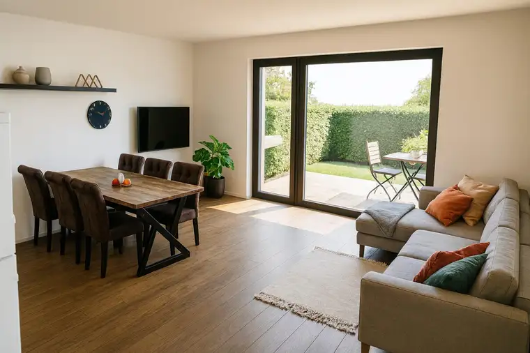 • EXKLUSIVES NEUBAUPROJEKT - Helle 3-Zimmer- Wohnung mit Terrasse und Garten in St. Jakob in Haus