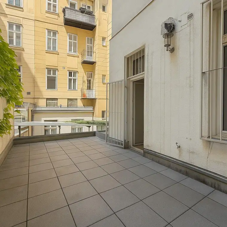 Geräumige Altbauwohnung mit großer Terrasse und Balkon