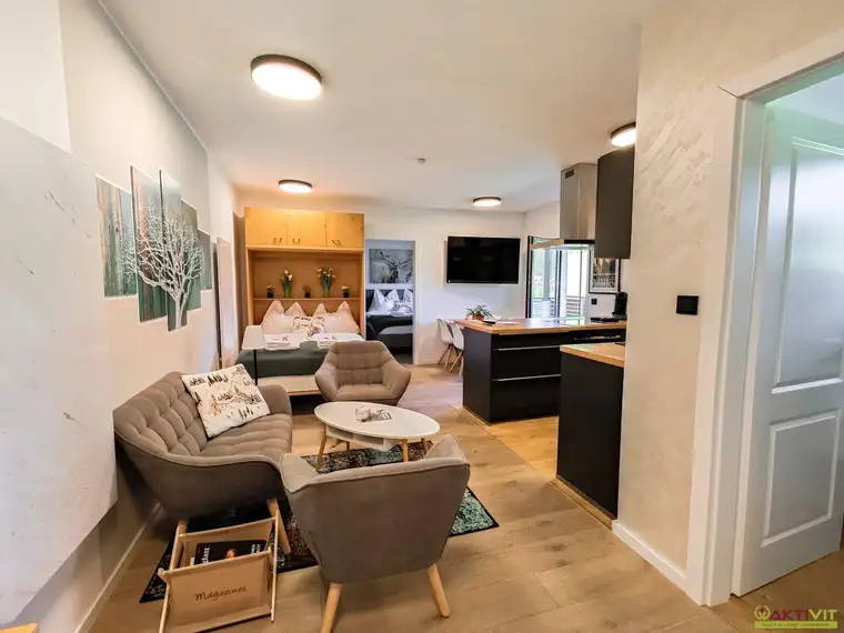 Kompaktes Refugium für Urlaub &amp; Vermietung - Moderne 2-Zimmer-Wohnung mit großzügiger Terrasse.