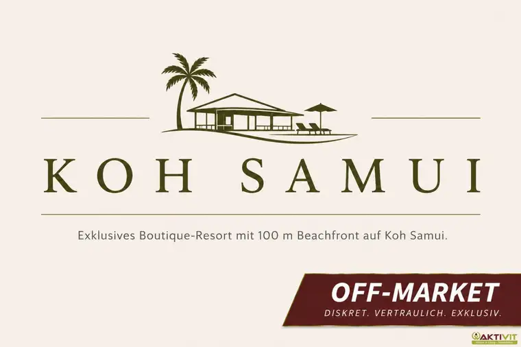 Exklusives Boutique-Resort mit 100 m Beachfront in Thailand - Koh Samui.