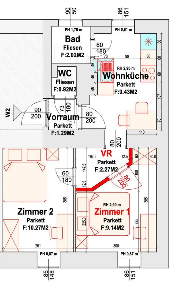 Vermietete Vorsorgewohnung! 5,5 Prozent Rendite! € 520,- Nettomieteinnahmen monatlich-Jetzt stark reduziert kaufen! Kurzzeitvermietung möglich!