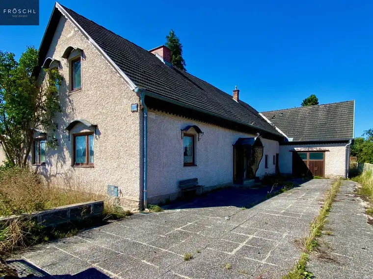 Einfamilienhaus in Dietmanns bei Gmünd - Waldviertel: Sanierungsbedürftiges Haus mit großem Garten, Werkstatt u. Garage