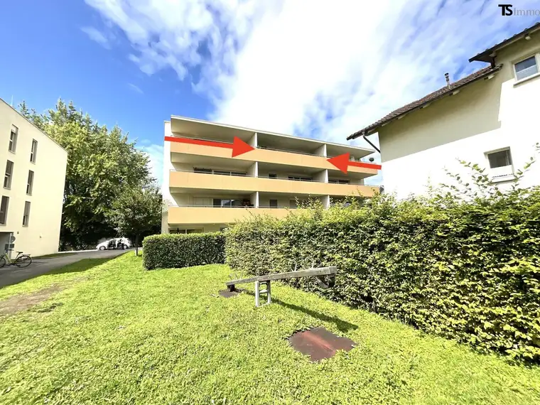 Lustenau: 2-Zimmer-Dach-Terrassen-Wohnung ca. 57 m² und ca. 21 m² Terrasse in zentraler Lage