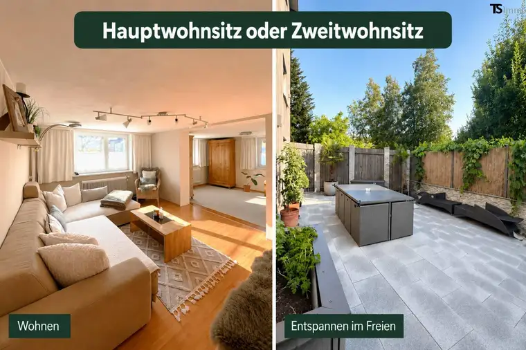 Bregenz: Langen: Garten-Maisonette-Wohnung mit ca. 205 m², eigenem Eingang und großzügiger Terrasse – als Hauptwohnsitz oder Zweitwohnsitz nutzbar.