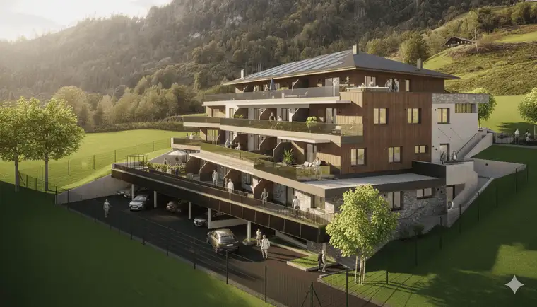 TOP 12 Neubau-Wohnung mit Terrasse und 2 Parkplätzen